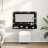 VidaXL Dulap cu oglindă Stejar negru 90 x 31.5 x 62 cm Lemn compozit 862781