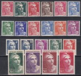 Franta 1945 - Marianne, 3 serii, SET COMPLET, MNH, Nestampilat