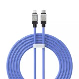 Cablu de date usb-c la lightning incarcare rapida, 20w, 2m baseus coolplay, blue
