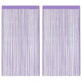 Cumpara ieftin Perdele sir 2 buc Violet 140x250 cm