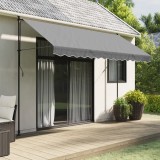 vidaXL P&acirc;nză de rezervă fald copertină, antracit 3,5 m dungi 367763