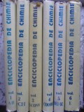 Enciclopedia de Chimie Elena Ceausescu, Vol. 1-6, Editura Stiintifica 1983, 2400 pagini, Coperta Cartonata