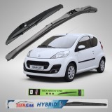 Cumpara ieftin Ștergătoare Peugeot 107 3 uși Facelift II (2012&ndash;2014) Hibrid | Set Complet &ndash; TeamCar&reg;