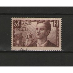 Franta 1938 - radio pentru nevazatori, stampilata