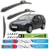 Cumpara ieftin Ștergătoare Ford Focus II Turnier (2004&ndash;2008) TeamCar&reg; &ndash; Set Complet