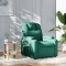 vidaXL Fotoliu de masaj rabatabil, verde &icirc;nchis, material textil