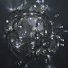 Perdea Luminoasa Craciun 120 LED Alb Rece, 4m, Interior/Exterior, Consum Redus, Instalatie Decorativa