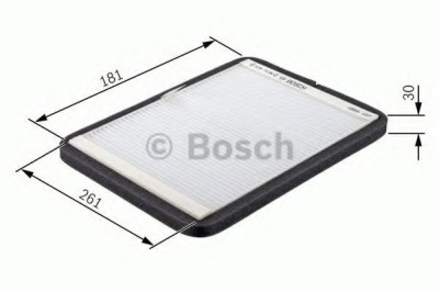 Filtru polen / aer habitaclu VW PASSAT Variant (3A5, 35I) (1988 - 1997) BOSCH 1 987 432 013 foto