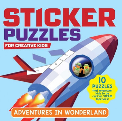 Sticker Puzzles for Creative Kids; Adventures in Wonderland: 10 Puzzles That Empower Kids to Be Curious Steam Learners foto