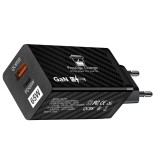 Incarcator Retea DuoMini, PRESTIGE CHARGE&reg;, SuperFastCharge, PD 65W si QC 3.0, Incarcare Simultana Laptop si Telefon, Tableta, compatibil iPhone, Sams