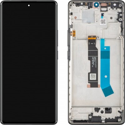 Display cu Touchscreen Xiaomi Redmi Note 14 Pro 4G, cu Rama, Negru (Midnight Black), Service Pack 560003000O600 foto