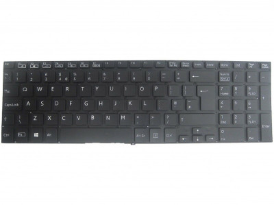 Tastatura Laptop, Sony, Vaio SVF15, SVF152, SVF1521, SVF152C, SVF153, SVF1531, iluminata, neagra, layout UK foto