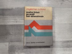 Analiza liniara pe spatii finit-dimensionale de I.M.Glazman,Iu.I.Liubici
