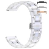 Cumpara ieftin Curea ceramica, compatibila Huawei Watch Fit 2, cu adaptor dedicat, Ceramic Snow