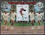 Paraguay 1979 - J.O. Lake Placid - Flacara Olimpica, Colita, Cota 20 Euro, MNH, Nestampilat