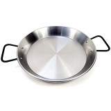 Tigaie profesionala din otel lustruit, paella fructe de mare, diametru 30 cm, 2 manere, 1 portie, Pata Negra, GRC85130