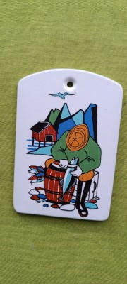 Placa decorativa de faianta, Figgio Norway foto
