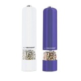 Set 2 r&acirc;șnițe electrice pentru sare și piper, LED, alb și violet, EKP001WV