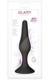 Plug Anal cu Ventuză Negru, Glamy, 15 cm, negru, (L)