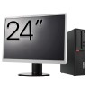 Pachet Calculator Second-Hand LENOVO M710S, Intel Core i3-6100t 3.20GHz, 8GB DDR4, 128GB SSD + Monitor 24&amp;quot; NewTechnology Media