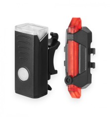 Lanterna bicicleta cu acumulator, led stop frana, cu suport de prindere, foto