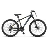 Bicicleta MTB Umit Solaris, 21 viteze, culoare negru/galben, roata 27.5&quot;, cadru... Cod:52752180002