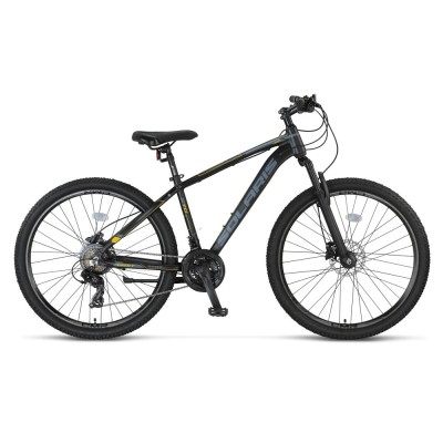 Bicicleta MTB Umit Solaris, 21 viteze, culoare negru/galben, roata 27.5&amp;quot;, cadru... Cod:52752180002 foto