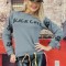 E851-108 Bluza casual cu labute si panglici colorate