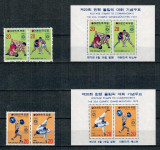 Korea Sud 1972 - Jocurile Olmpice de vara, serie+colite neuzate