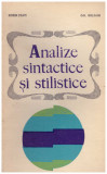 Sorin Stati, Gh. Bulgar - Analize sintactice si stilistice - 129245