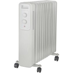 Calorifer cu ulei 13 elementi 2500W Alb Entac foto
