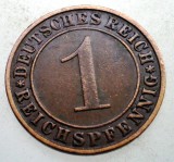 B.269 GERMANIA WEIMAR 1 REICHSPFENNIG 1935 A