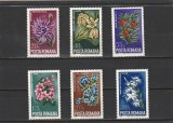 ROMANIA 1974 LP 861 OCROTIREA NATURII FLORI SERIE MNH