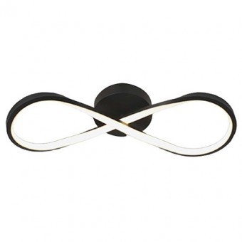 Candelabru led 24W, 3000K, 52.5X18.5cm, negru foto
