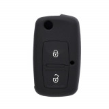 Husa pentru cheie VW Scirocco, Lupo/Skoda Octavia/Seat Cordoba - Techsuit Car Key Case (1001.04) - Black