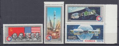 URSS RUSIA 1975 APOLLO - SOYUZ SERIE MNH foto