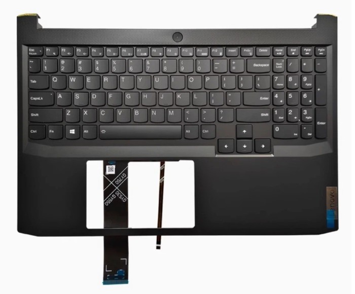 Carcasa superioara cu tastatura Laptop Gaming, IdeaPad 3-15IHU6 Type 82K1, 5CB1D04569, AP39J000901, AM39J000300, AP39J000500, iluminata, layout US