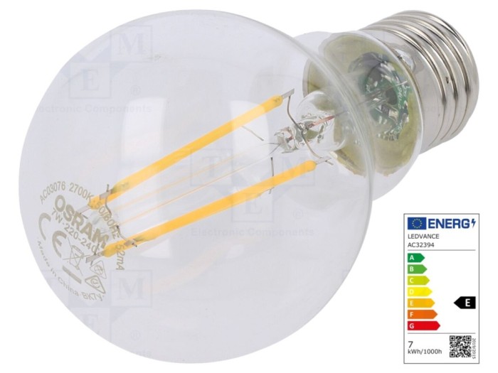 Lampă LED E27 7W 2700K