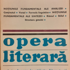 Opera literara O introducere in stiinta literaturii