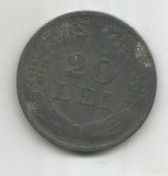 No(4) moneda-ROMANIA- 20 lei 1942/ zinc