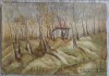 1956 Acuarelă Aglaia Rosei Rădulescu, semnată / Tg Ocna (Bacău) 30 x 20, Natura, Acuarela, Realism