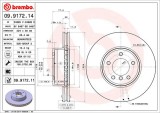 BREMBO 09.9172.11 PRIME LINE - UV Coated Disc frana