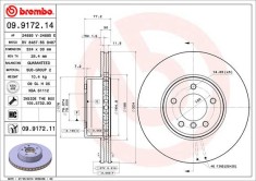 BREMBO 09.9172.11 PRIME LINE - UV Coated Disc frana