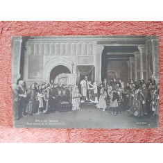 Fotografie tip carte postala, scena din Apus de Soare, actul III, inceput de secol XX