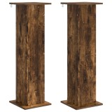 vidaXL Suport pentru plante 2 pcs Stejar fumuriu 30,5 x 30 x 100,5 cm 899755