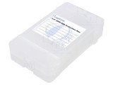 Carcasă hard disc 2,5" plastic alb