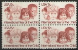 Statele Unite 1979 - International Year of the Child, neuzata de 4