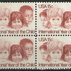 Statele Unite 1979 - International Year of the Child, neuzata de 4