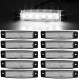 Lampa Laterala LED Alba 24V, 6 LED-uri SMD, 9.5cm, Camioane, Utilaje, Remorci - Universala