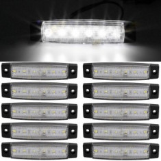 Lampa laterala 6 LED-uri Alba 12v